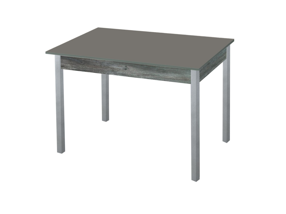 Обеденные столы, Альфа стол обеденный фотопечать опора квадро серебристый металлик 