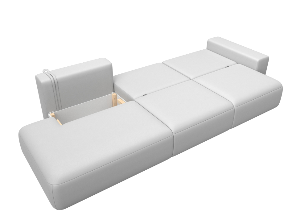 Диваны еврокнижки, Диван прямой Лига-036 НПБ Модерн Лонг подлокотник справа, экокожа GRIFON