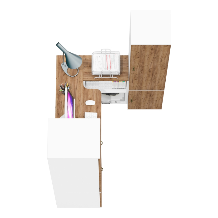 Домашние кабинеты, Мебель для учёбы ребёнка Лидер-8 из пенала 23Б и пенала 21Б