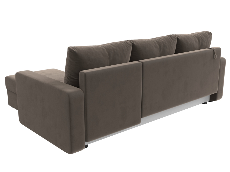 Диваны угловые в гостиную, Угловой диван Ливерпуль Лайт правый угол, велюр