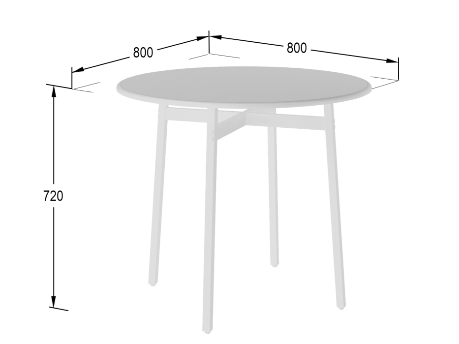 Обеденные столы, Стол обеденный круглый Медисон