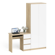 Компьютерные столы, Шкаф распашной две двери Мори 800.1 и стол компьютерный МС-6 правый