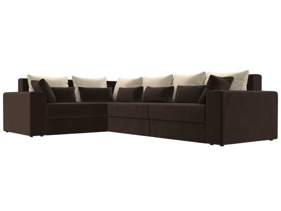 Офисные диваны, Угловой диван Майами Long левый угол, микровельвет