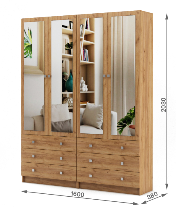 Шкафы распашные, Шкаф Бостон-24