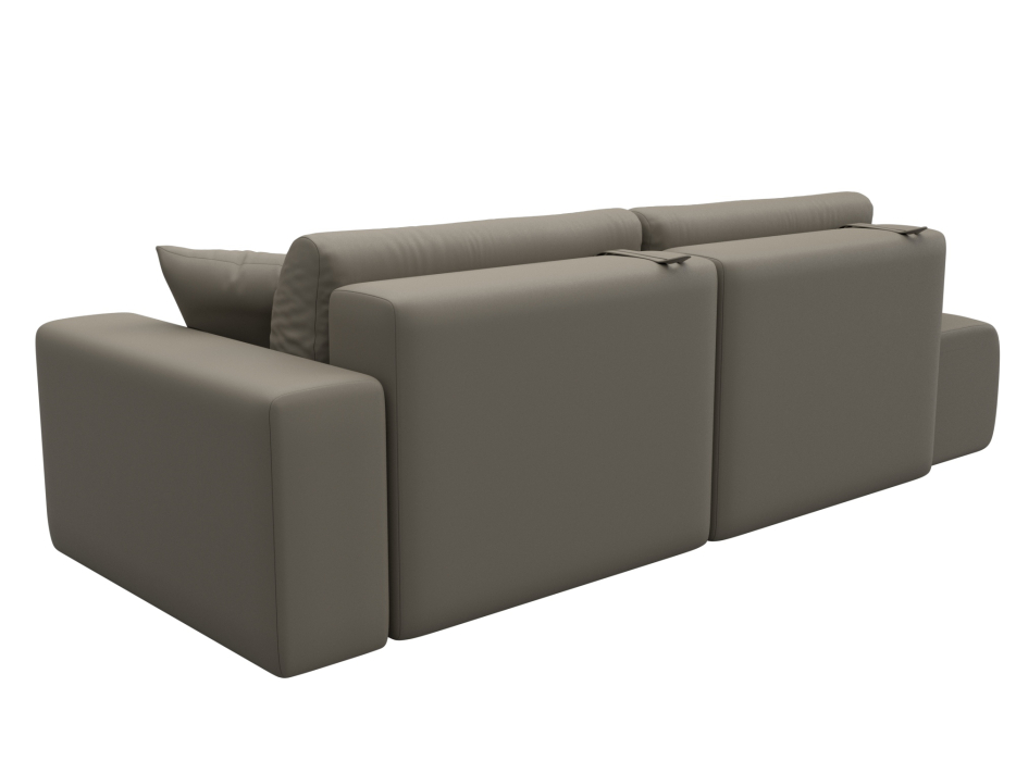 Диваны еврокнижки, Диван прямой Лига-036 НПБ Модерн подлокотник справа, экокожа GRIFON