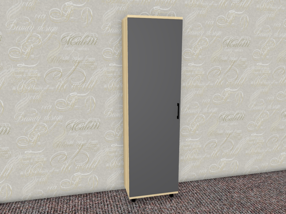 Шкафы одностворчатые, Модульная система Грейс Шкаф ШК-5077  Ясень Асахи