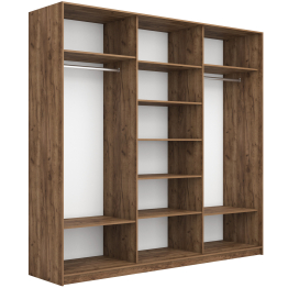 Шкаф-купе Прайм Широкий 3-х дверный Стекла фисташка/ДСП/Доводчики 240х57х230