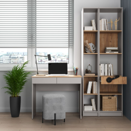 Стеллаж Прайм 89.21 (высокий с ящиком)