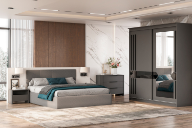 Кровать с основанием двойная №4