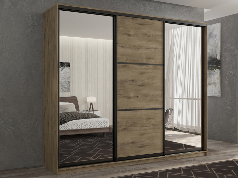 Шкафы-купе 3-х дверные, Шкаф-купе 3х дверный Кааппи 3 180х60