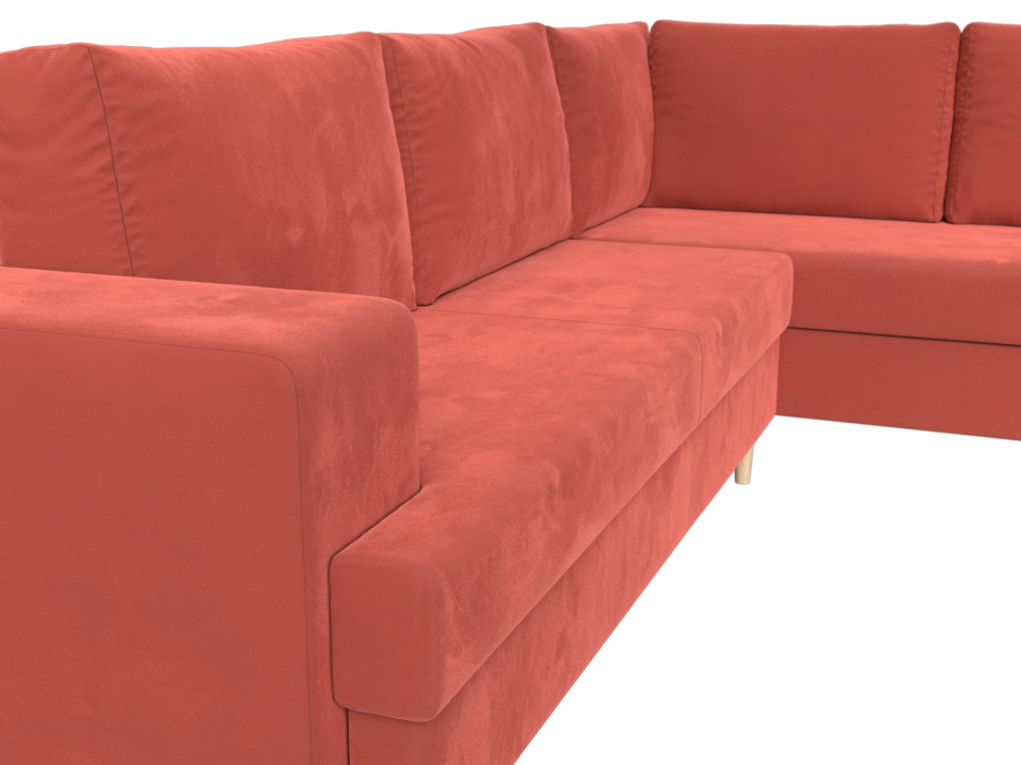 Диваны угловые в гостиную, Диван угловой Сильвана правый угол, микровельвет