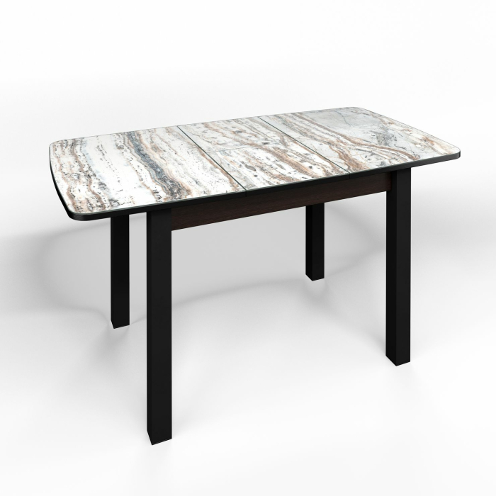 Обеденные столы, Флорида Стол венге, ноги квадрат/черные №12