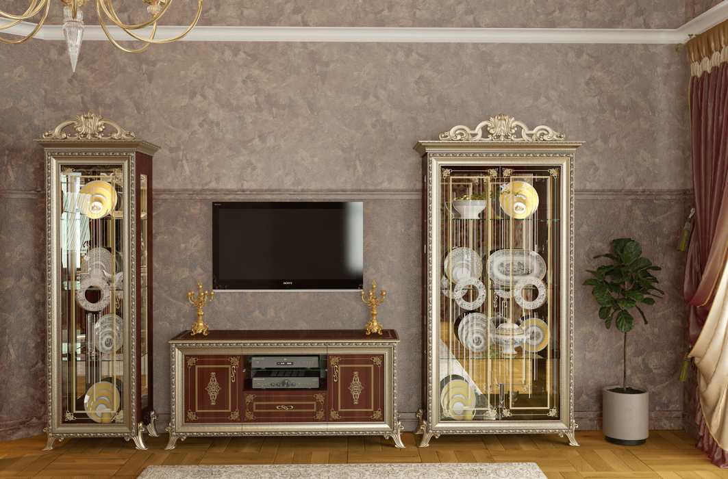 Серванты, Шкаф 2-х дверный Версаль ГВ-02БК