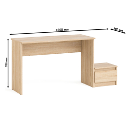 Стол письменный Мори с тумбой ТМП400.1