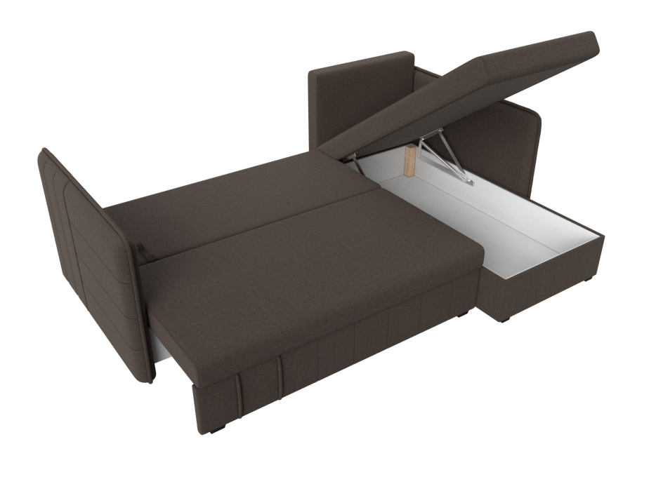 Диваны угловые в гостиную, Диван угловой Слим универсальный угол, рогожка Амур