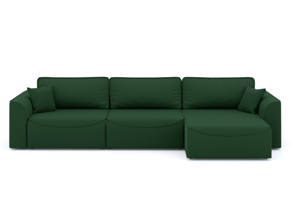 Диваны угловые в гостиную, Диван-кровать угловой Рафаэль 3 секции еврокнижка НПБ, велюр