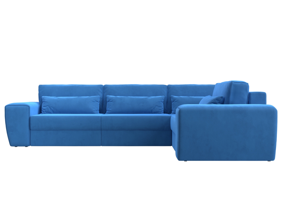 Диваны угловые в гостиную, Диван угловой Лига-008 Long правый, велюр