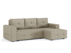 Диваны угловые в гостиную, Диван-кровать угловой Прадо, еврокнижка, велюр