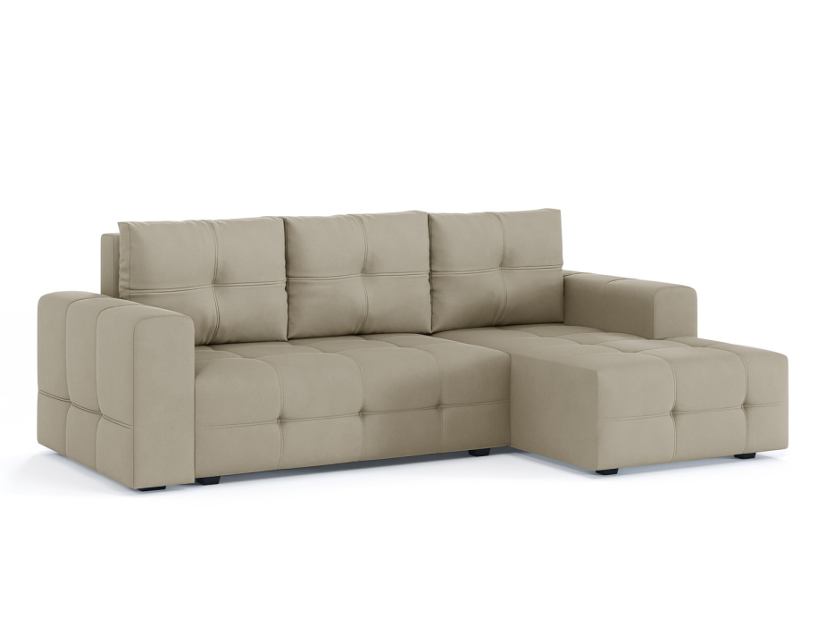 Диваны угловые в гостиную, Диван-кровать угловой Прадо, еврокнижка, велюр