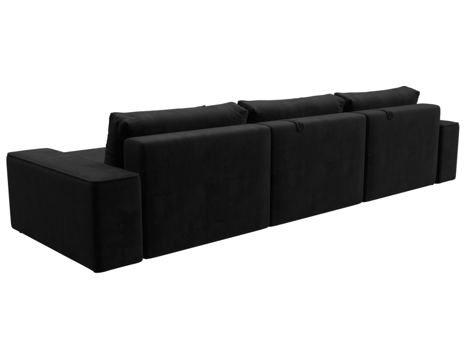 Диваны угловые в гостиную, Диван угловой Лига-074 угол универсальный, велюр SEVEN