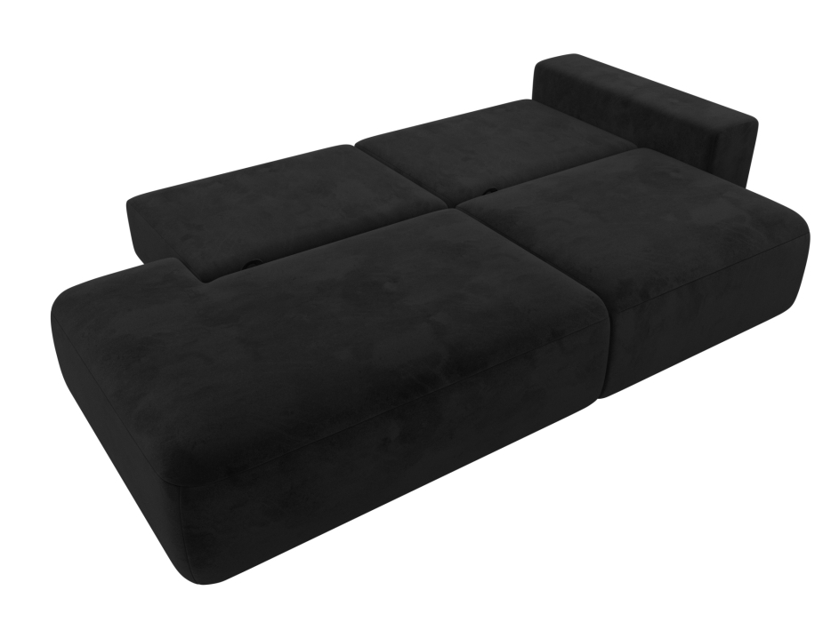 Диваны еврокнижки, Диван прямой Лига-036 Модерн подлокотник справа, велюр