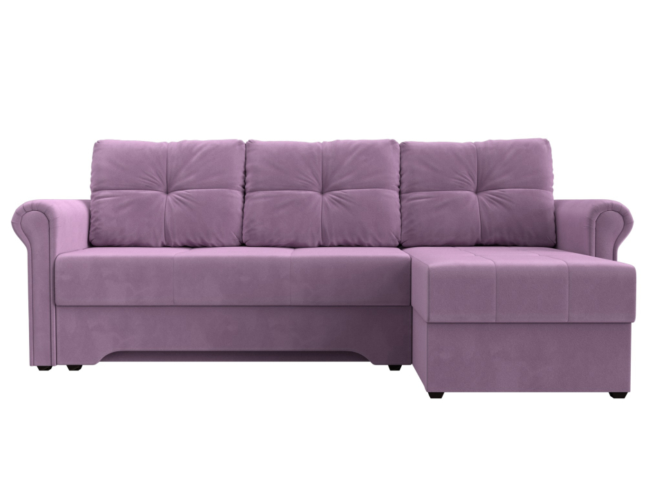 Диваны угловые в гостиную, Угловой диван Леон правый угол, микровельвет