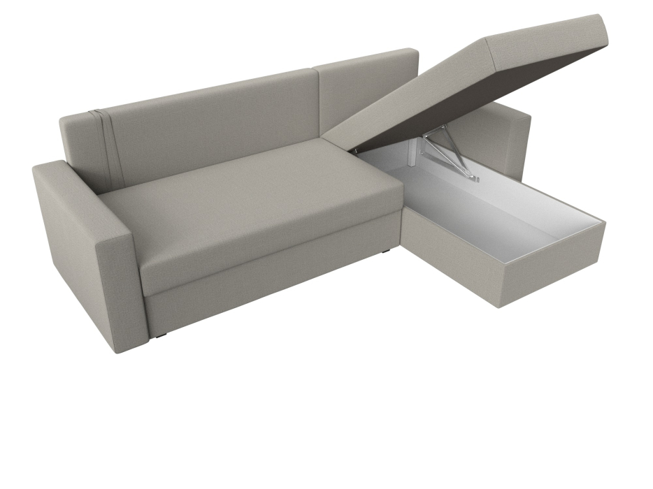 Диваны угловые в гостиную, Угловой диван Траумберг Лайт правый угол, рогожка