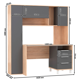 Рабочий стол Mobi Комфорт 12.95N