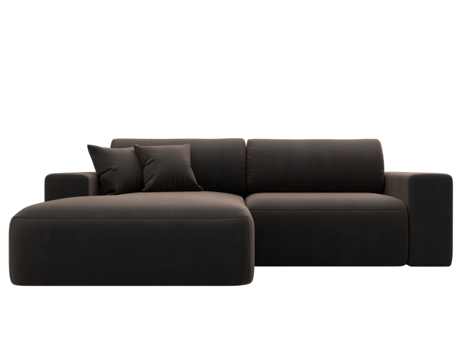 Диваны угловые в гостиную, Диван угловой Лига-036 Классик левый угол, велюр