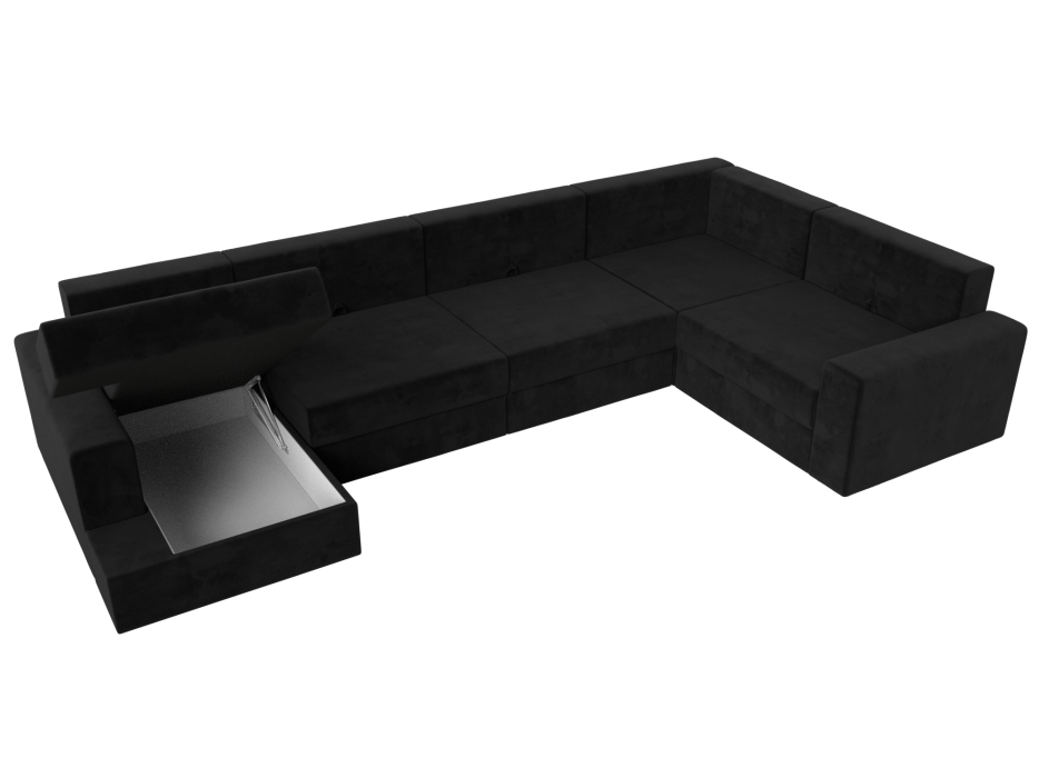 Офисные диваны, П-образный диван Майами левый угол, Велюр