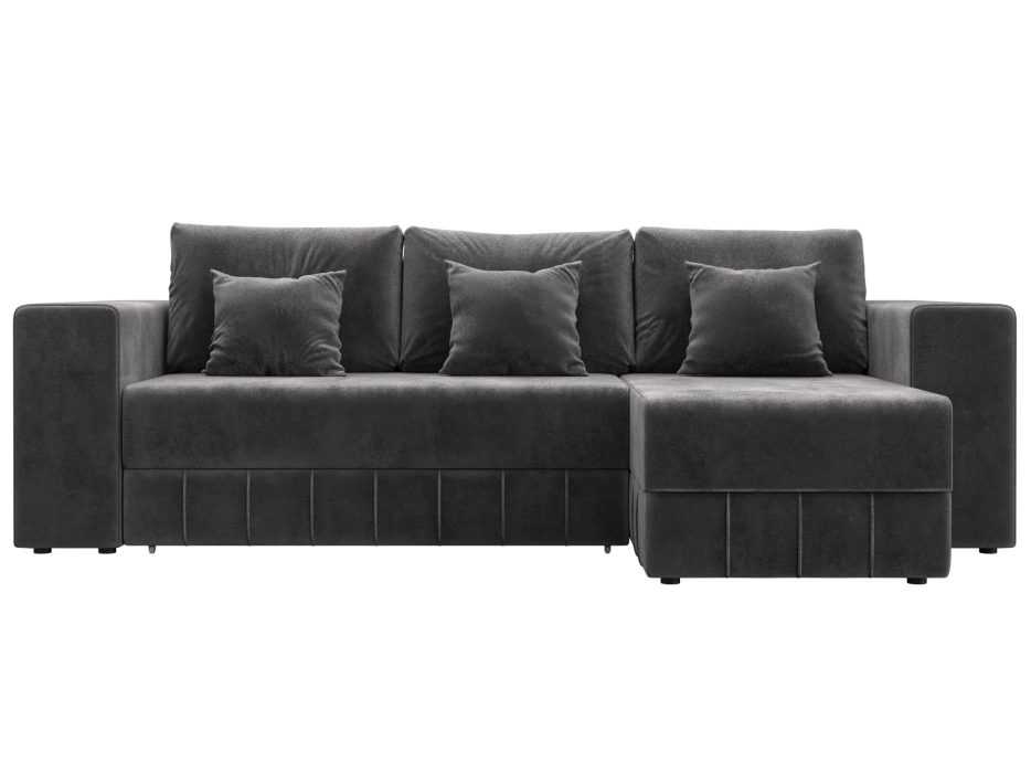 Диваны угловые в гостиную, Диван угловой Лига-076 угол универсальный, велюр TOWER