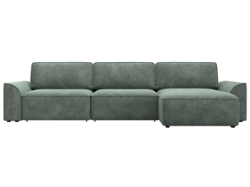 Диван угловой Лига-048 НПБ лонг, велюр BRUT