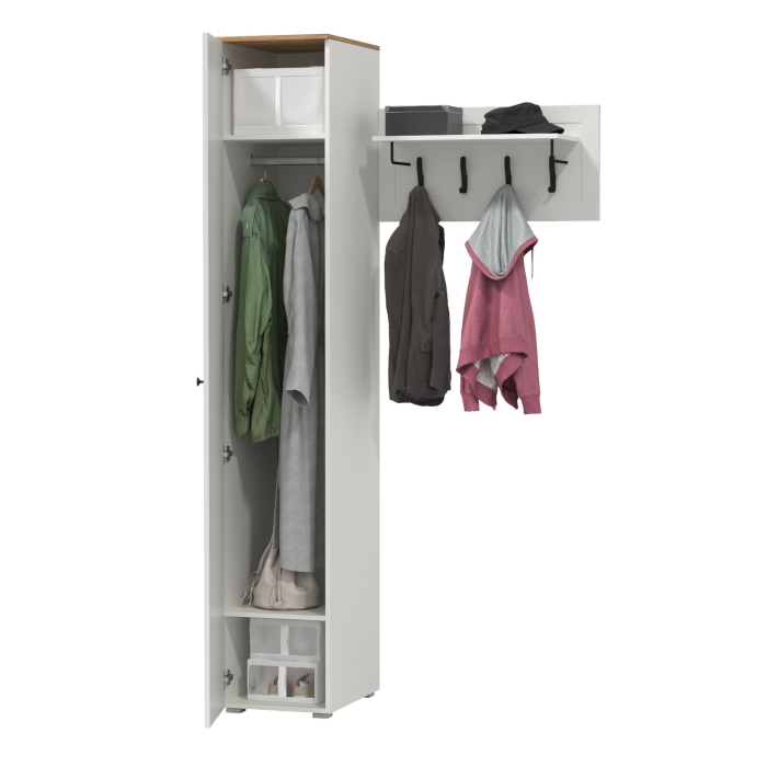 Прихожие, Шкаф-пенал с вешалкой для верхней одежды Остин