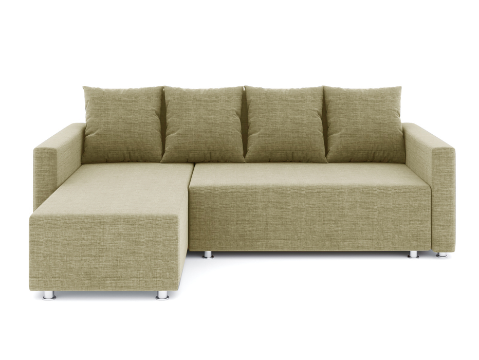 Диваны угловые в гостиную, Диван-кровать угловой Челси еврокнижка, рогожка