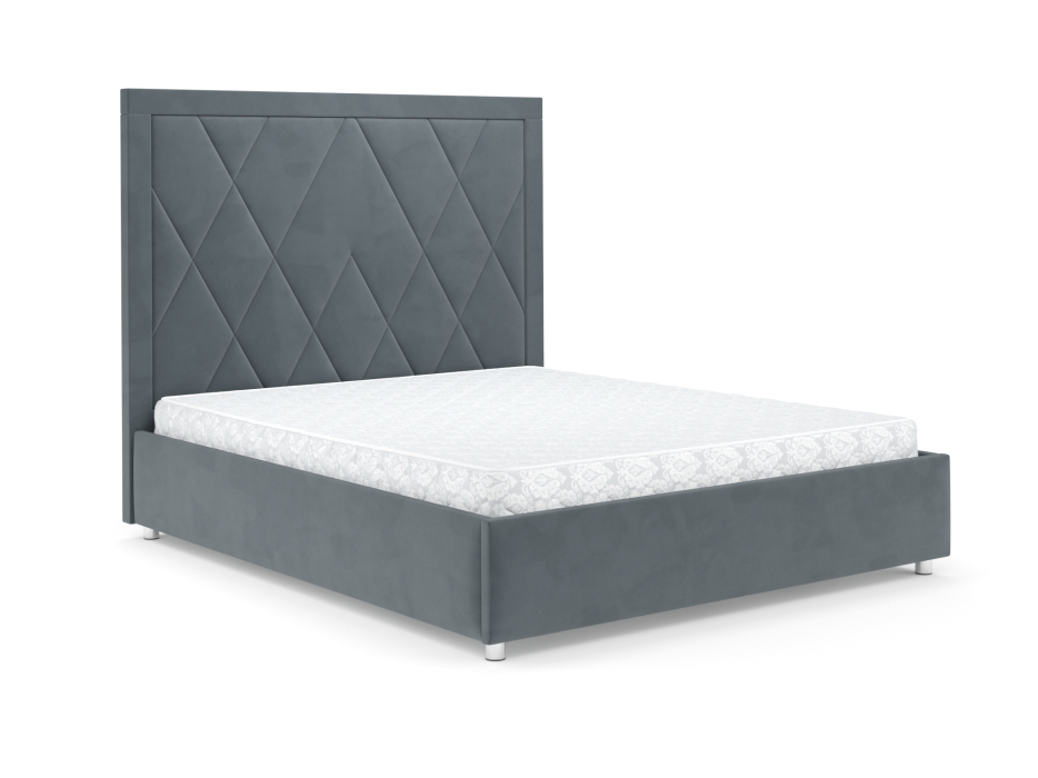 Мягкая кровать, Кровать Треви 160 см (Велюр)