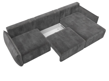 Диван угловой Лига-051 НПБ Лонг угол универсальный, велюр TOWER