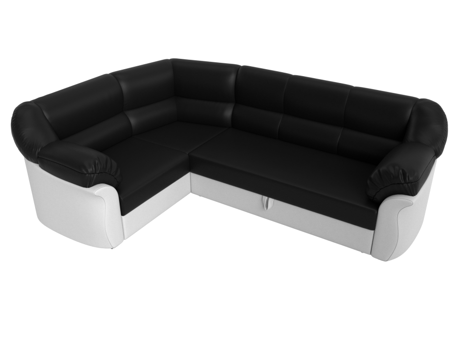 Диваны угловые в гостиную, Диван угловой Карнелла левый угол, экокожа