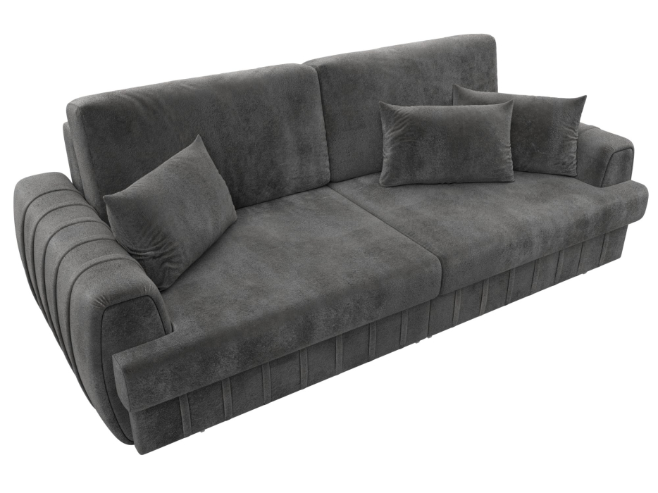 Диваны еврокнижки, Диван прямой Лига-057 НПБ, велюр TOWER