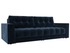 Диваны еврокнижки, Диван прямой с декором Лига-049 НПБ, велюр TOWER