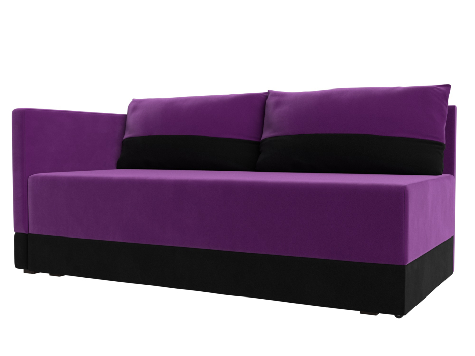 Кушетка диван, Кушетка Никас левая, микровельвет