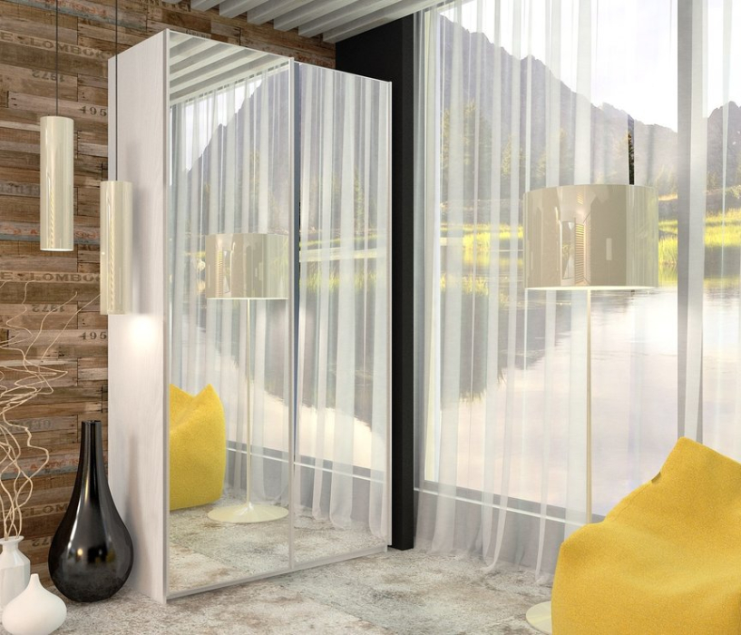 Шкафы-купе, Шкаф-купе Манхеттен М 1213х2300х555, 2 зеркала