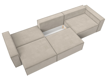 Прямой диван Куба лонг, микровельвет