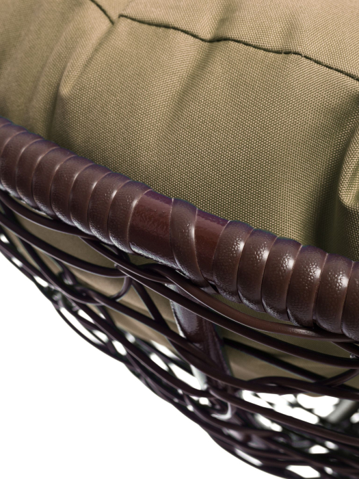 Диваны, Диван МАМАСАН с ротангом коричневый