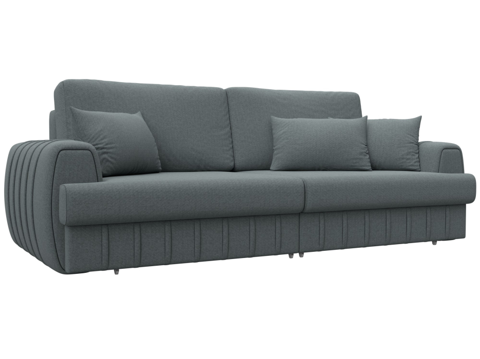 Диваны еврокнижки, Диван прямой Лига-057 НПБ, рогожка Амур