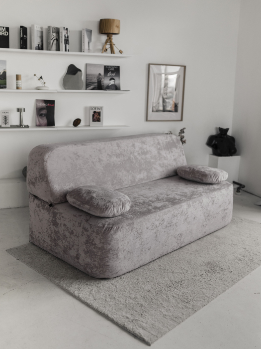 Дизайнерские диваны для гостиной, Бескаркасный диван Бабл, плюше 