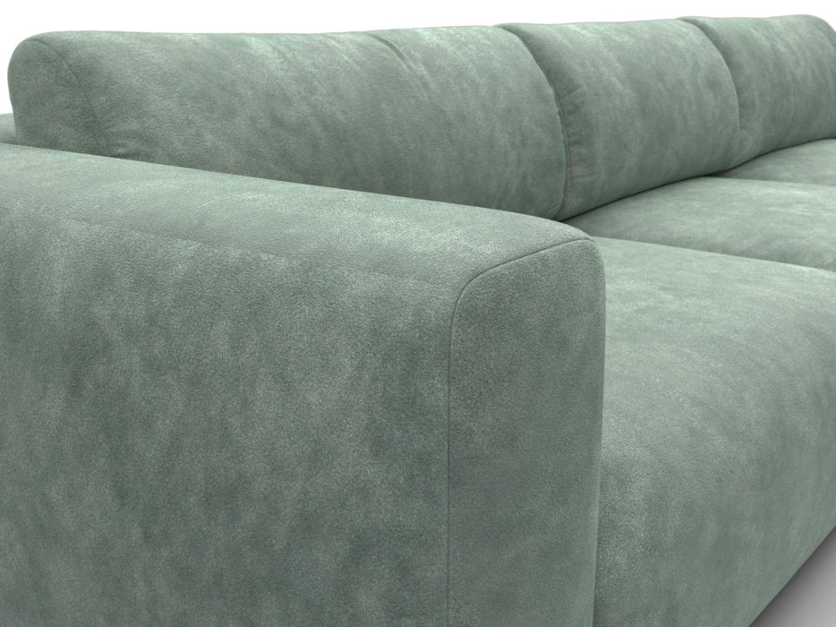 Диваны угловые в гостиную, Диван угловой Лига-066 НПБ Лонг угол правый, велюр BRUT