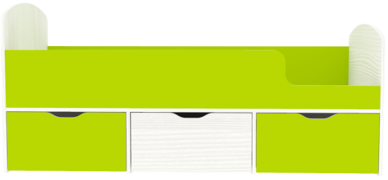 Кровать Малыш Мини, Белое Дерево