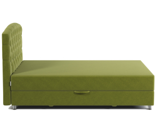 Кровать тахта односпальная с подъемным механизмом и матрасом Премиум Люкс 90, велюр