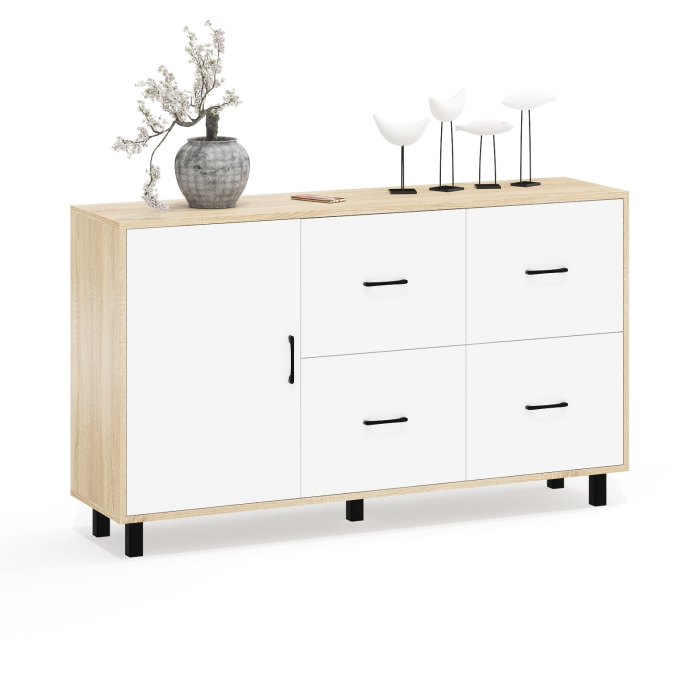 Комоды, Комод-тумба 4-ре ящика и дверка РВК 125-1504