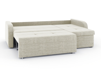 Диван-кровать угловой Мини Люкс трехсекционная еврокнижка, рогожка